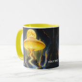 Fantasy Niedlich Yellow Ancient Mushroom Tasse (Vorderseite Links)