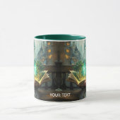 Fantasy Niedlich Young Girl Reading Tasse (Zentrum)