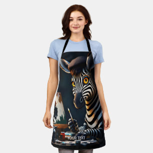 Fantasy Niedlich Zebra Face Painting Schürze