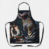 Fantasy Niedlich Zebra Face Painting Schürze (Vorderseite)