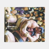 Fantasy Niedlich zwei Sumo Wrestlers Fleecedecke (Vorderseite (Horizontal))