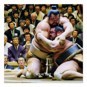 Fantasy Niedlich zwei Sumo Wrestlers Poster