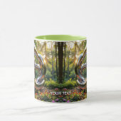 Fantasy Niedliche Abstrakt Chrome Struktur Tasse (Zentrum)