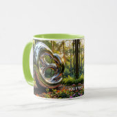Fantasy Niedliche Abstrakt Chrome Struktur Tasse (Vorderseite Links)
