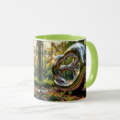 Fantasy Niedliche Abstrakt Chrome Struktur Tasse (VorderseiteRechts)