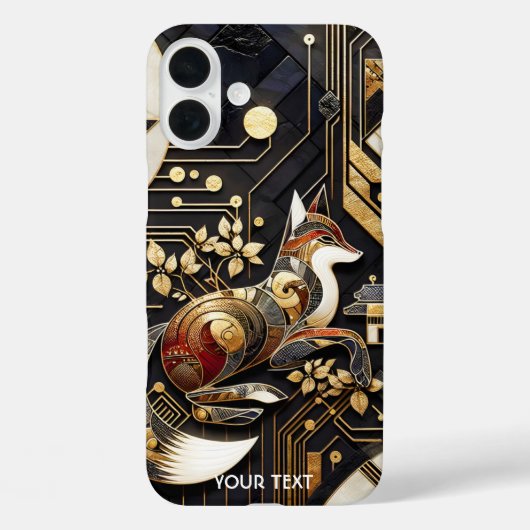 Fantasy Niedliche Abstrakt Fox Art Case-Mate iPhone Hülle (Rückseite)