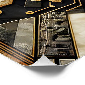 Fantasy Niedliche Abstrakt Fox Art Poster (Ecke)