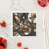 Fantasy Niedliche Abstrakt Fox Art Serviette (Beispiel)