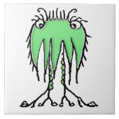 Fantasy-niedliche Alien zeichne Fliese (Vorderseite)