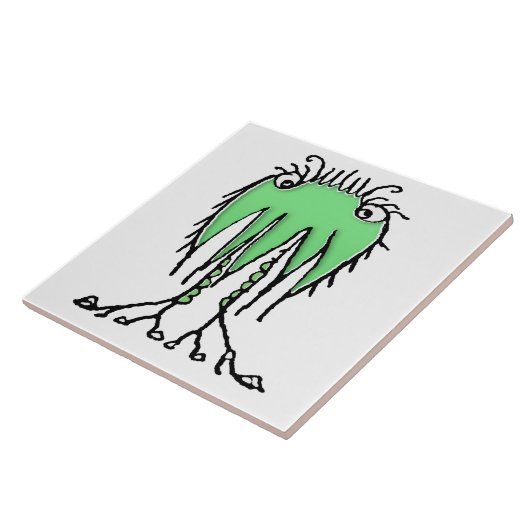 Fantasy-niedliche Alien zeichne Fliese (Seite)