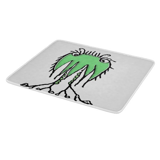 Fantasy-niedliche Alien zeichne Schneidebrett (Ecke)