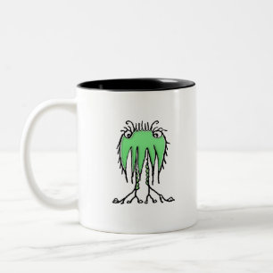 Fantasy-niedliche Alien zeichne Zweifarbige Tasse