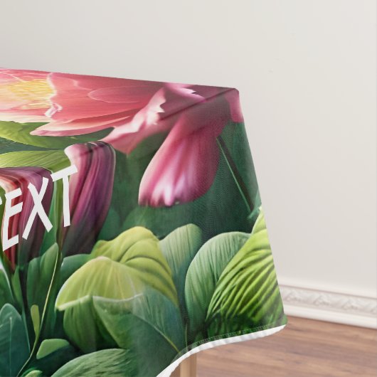 Fantasy Niedliche Blume Rainbow Hummingbird Tischdecke (Beispiel)