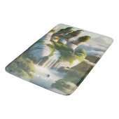 Fantasy Niedliche Handwaldwolken Badematte (Schrägansicht)