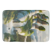 Fantasy Niedliche Handwaldwolken Badematte (Vorderseite)
