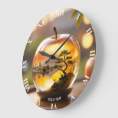 Fantasy Niedliche japanische Apple View Große Wanduhr (Winkel)