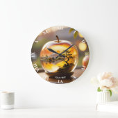 Fantasy Niedliche japanische Apple View Große Wanduhr (Zuhause)