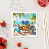 Fantasy Niedliche Muschel Crab Beach Serviette (Beispiel)