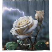 Fantasy Niedliche Rose Rain Lighting Duschvorhang (Vorderseite)