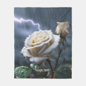 Fantasy Niedliche Rose Rain Lighting Fleecedecke (Vorderseite)