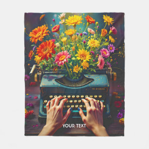 Fantasy Niedliche Schrift Blume Hands Fleecedecke