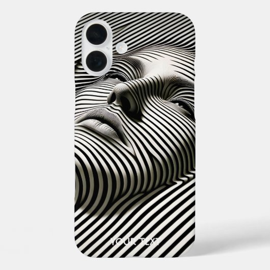 Fantasy Niedliche Schwarz-weiße Gesichter Case-Mate iPhone Hülle (Rückseite)