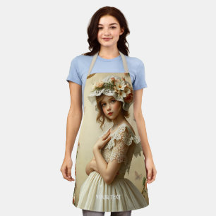Fantasy Niedliche Viktorianische Girl-Blume Schürze