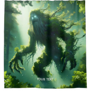 Fantasy Niedlicher Riesenwaldbaum Duschvorhang