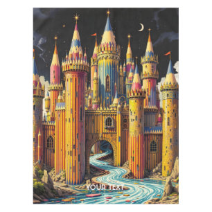 Fantasy Niedliches Schloss von Cappella Santa Mari Tischdecke
