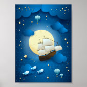 Fantasy Night mit Flying Vessel Poster (Vorne)