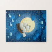 Fantasy Night mit Flying Vessel Puzzle (Horizontal)
