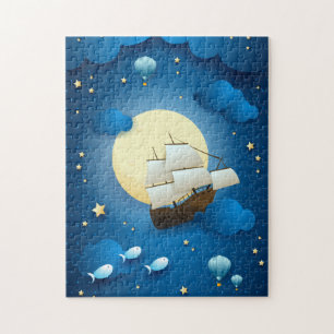 Fantasy Night mit Flying Vessel Puzzle