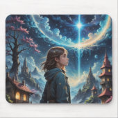 Fantasy Night Sky Szene Mousepad (Vorne)