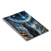 Fantasy Night Sky Szene Notizblock (Rechte Seite)