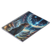 Fantasy Night Sky Szene Notizblock (Linke Seite)