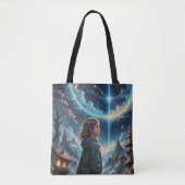 Fantasy Night Sky Szene Tasche (Vorderseite)