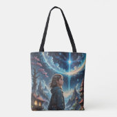Fantasy Night Sky Szene Tasche (Rückseite)