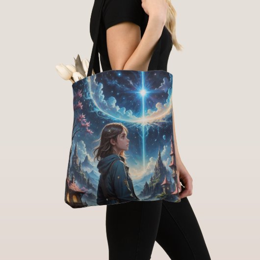 Fantasy Night Sky Szene Tasche (Von Nahem)
