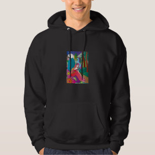 Fantasy Night Time Szene von Einhorn und Märchen i Hoodie