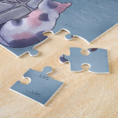 Fantasy Nighttime Mushroom Village Illustration Puzzle (Seite)