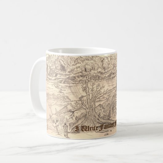 Fantasy Novelist's Tasse (Vorderseite Links)