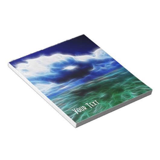 Fantasy Ocean and Clouds Notepad Notizblock (angewinkelt)