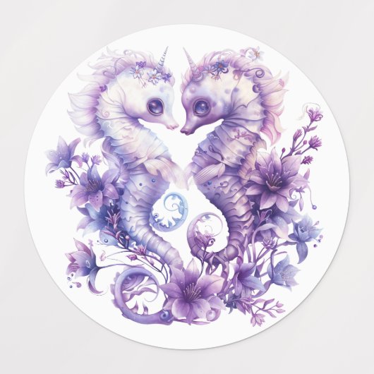 Fantasy Ocean Animals Etiketten (Design 1)