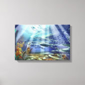 Fantasy Ocean Floor Wrapped Canvas Leinwanddruck (Vorderseite)