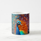Fantasy Orange Peacock Kaffeetasse (Mittel)