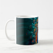 Fantasy Orange Peacock Kaffeetasse (Links)