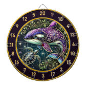 Fantasy Orca Turtle Dartboard Wall Art Dartscheibe (vorne)
