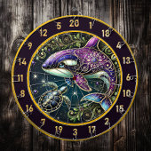 Fantasy Orca Turtle Dartboard Wall Art Dartscheibe