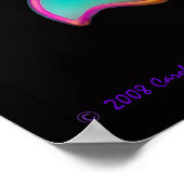 Fantasy Orchid Blume Print Poster (Ecke)