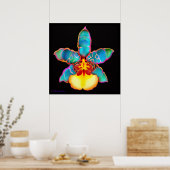 Fantasy Orchid Blume Print Poster (Küche)